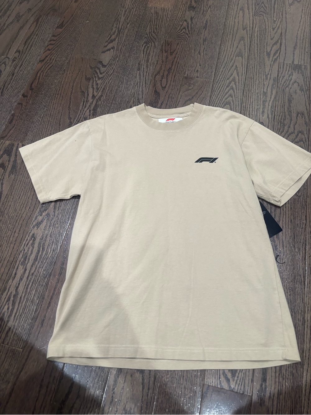 PacSun F1 Logo Short Sleeve Tee in Beige